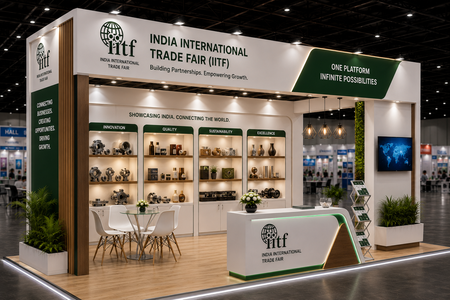 Product Display Exhibition Stands for India International Trade Fair (IITF)